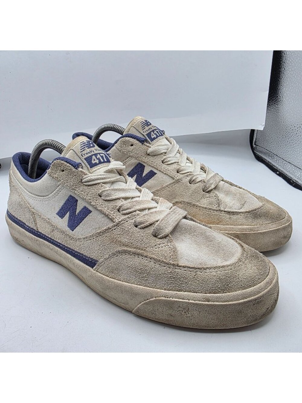 New Balance Numeric Franky Villani 417 Mens Size 10.5 White Skate Shoes Casual